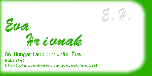 eva hrivnak business card